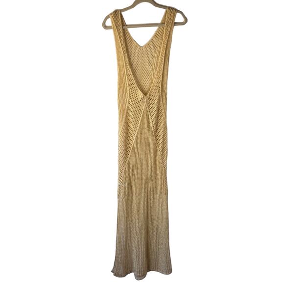 MAEVE Anthropologie Maxi Open Knit Crochet Cardigan in Natural color Onesize - Picture 2 of 8